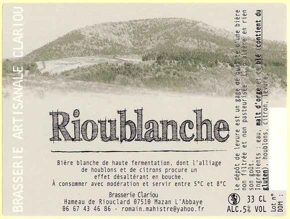 Etiquette BRASSERIECLARIOU 23