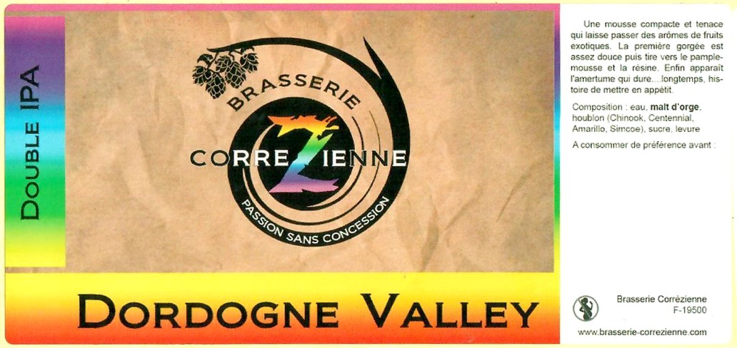 Etiquette BRASSERIE CORREZIENNE 62