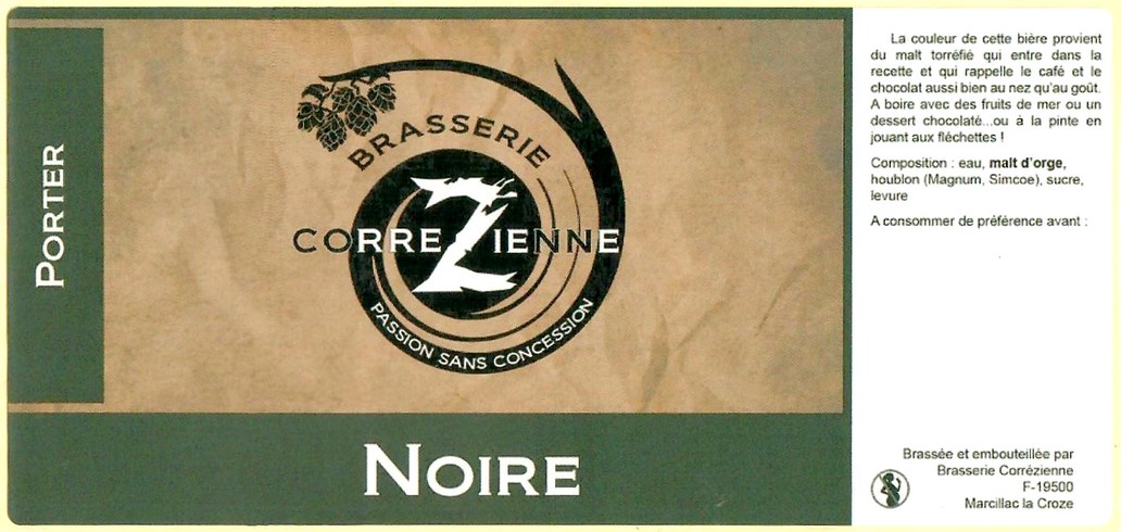 Etiquette BRASSERIE CORREZIENNE 69