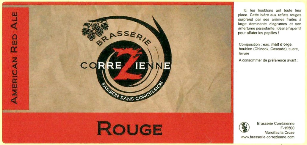 Etiquette BRASSERIE CORREZIENNE 70