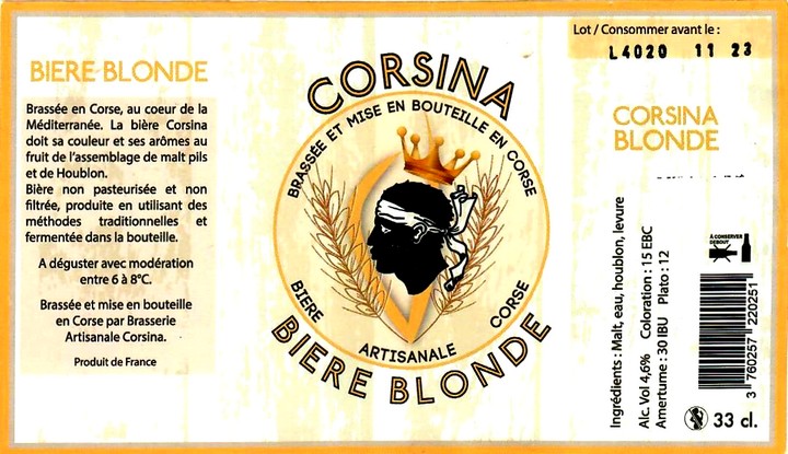 etiquette BRASSERIE CORISNA 03