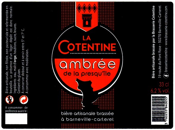 etiquette BRASSERIE COTENTINE 27