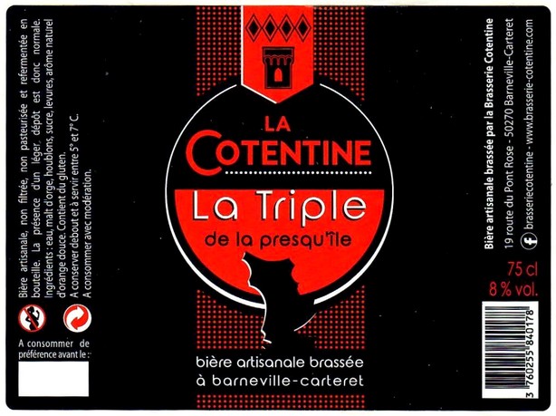 Etiquette BRASSERIE COTENTINE 39