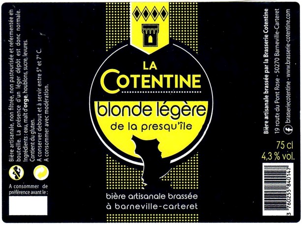 Etiquette BRASSERIE COTENTINE 43