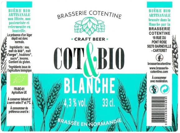 Etiquette BRASSERIE COTENTINE 45