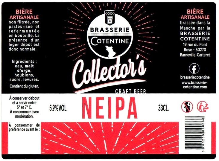 Etiquette BRASSERIE COTENTINE 48