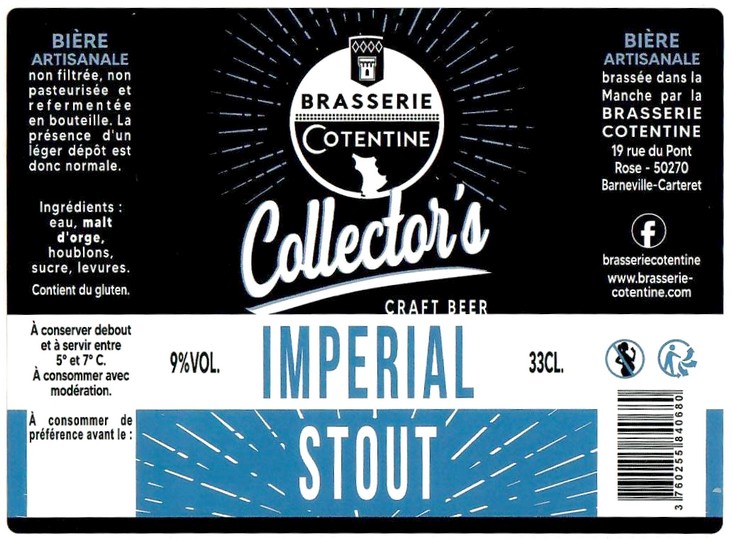 Etiquette BRASSERIE COTENTINE 49