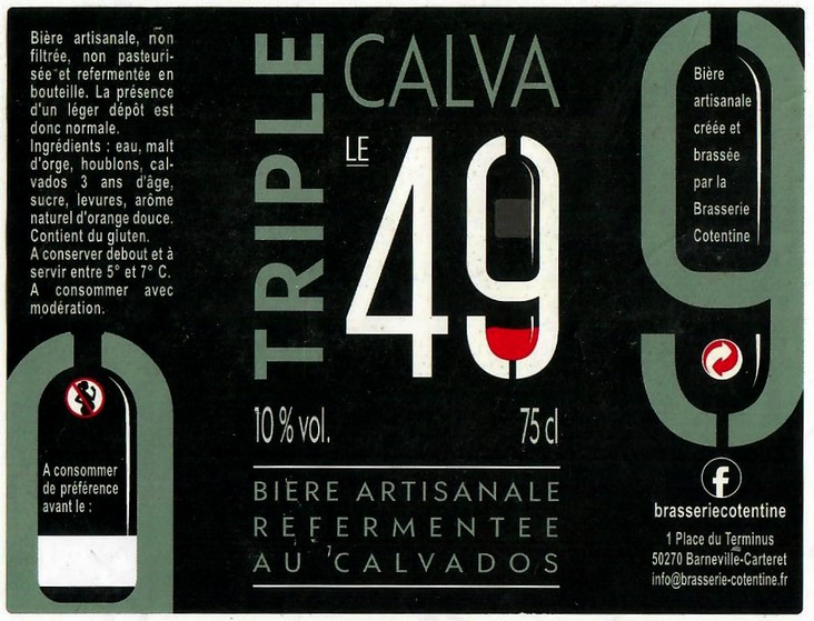 Etiquette BRASSERIE COTENTINE 50