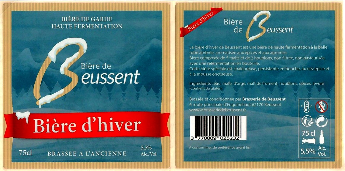 etiquette BRASSERIE DE BEUSSENT 02