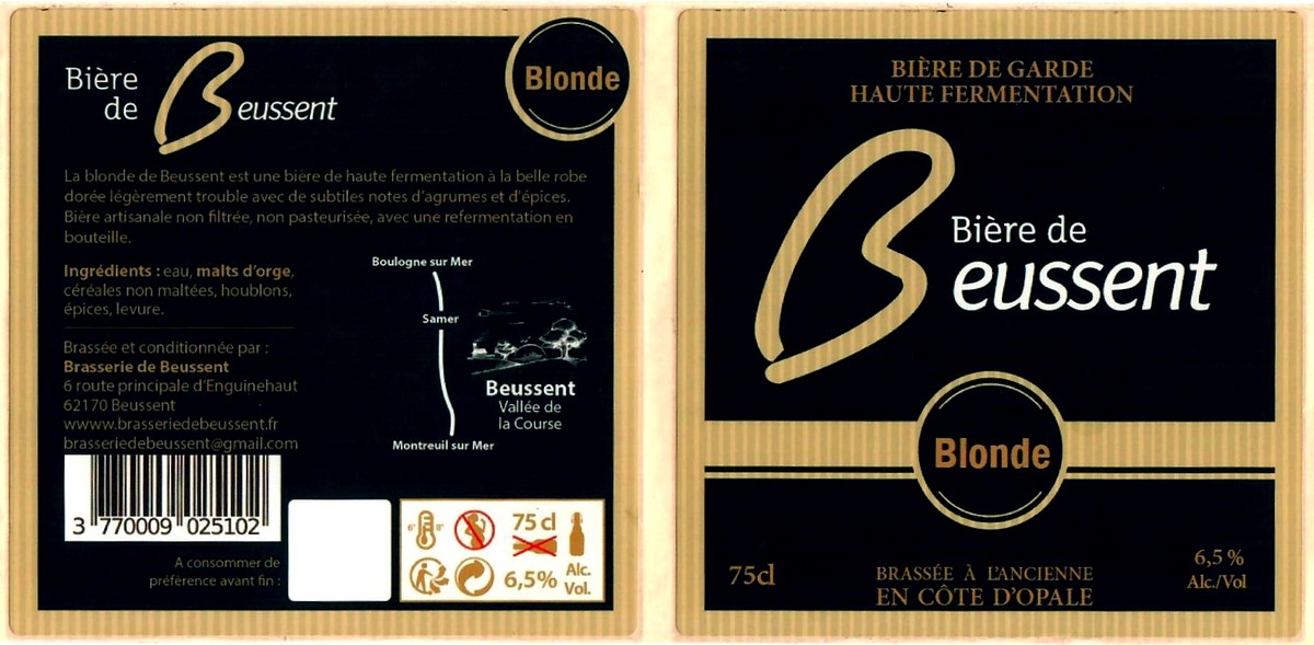 etiquette BRASSERIE DE BEUSSENT 05