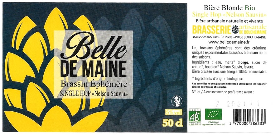 etiquette BRASSERIE DE BOUCHEMAINE 10