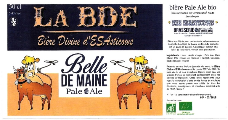 etiquette BRASSERIE DE BOUCHEMAINE 21