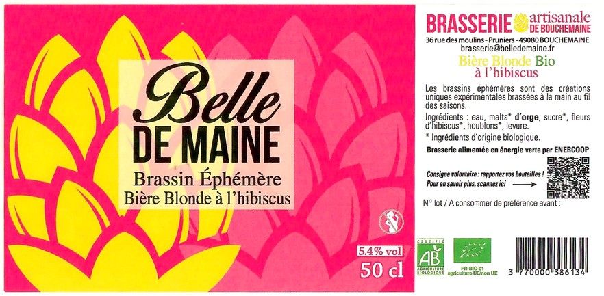 Etiquette BRASSERIE DE BOUCHEMAINE 40
