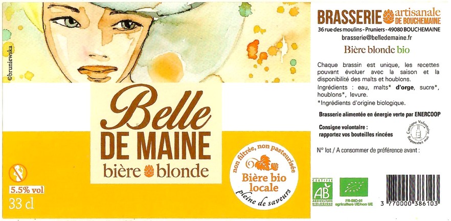 Etiquette BRASSERIE DE BOUCHEMAINE 47