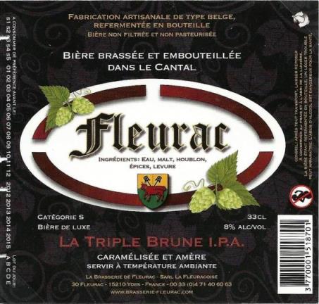 etiquette BRASSERIE DE FLEURAC 11