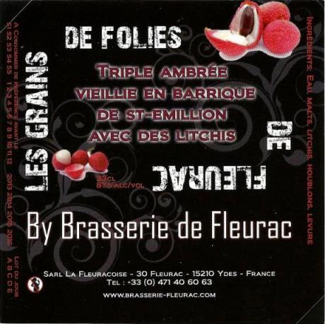 etiquette BRASSERIE DE FLEURAC 16