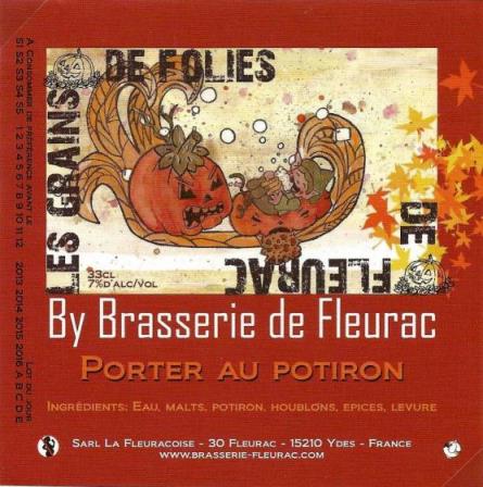 etiquette BRASSERIE DE FLEURAC 20