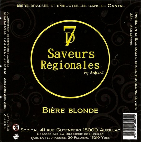 etiquette BRASSERIE DE FLEURAC 44