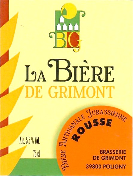 Etiquette BRASSERIE DE GRIMONT 09
