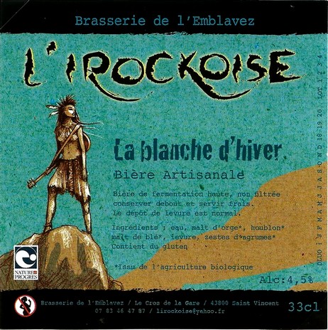 Etiquette BRASSERIE DE L'EMBLAVEZ 04