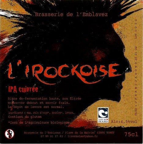 Etiquette BRASSERIE DE L'EMBLAVEZ 10