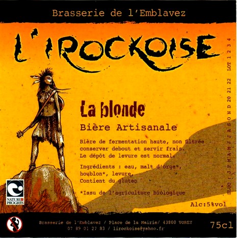 Etiquette BRASSERIE DE L'EMBLAVEZ 11