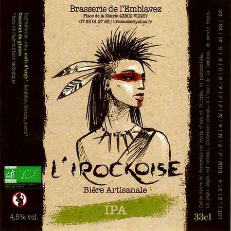 Etiquette BRASSERIE DE L'EMBLAVEZ 22