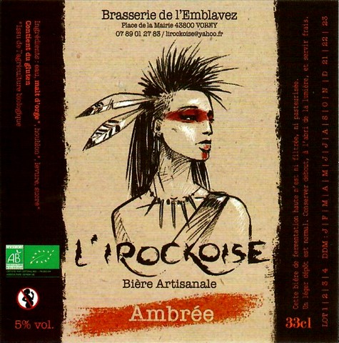 Etiquette BRASSERIE DE L'EMBLAVEZ 26