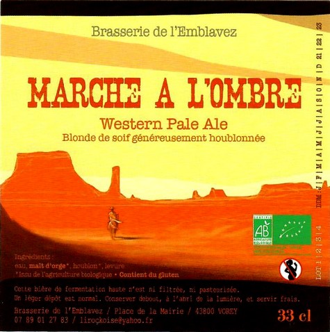 Etiquette BRASSERIE DE L'EMBLAVEZ 27