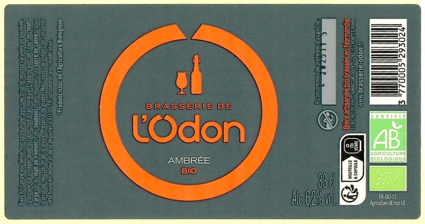 Etiquette BRASSERIE DE L'ODON 11