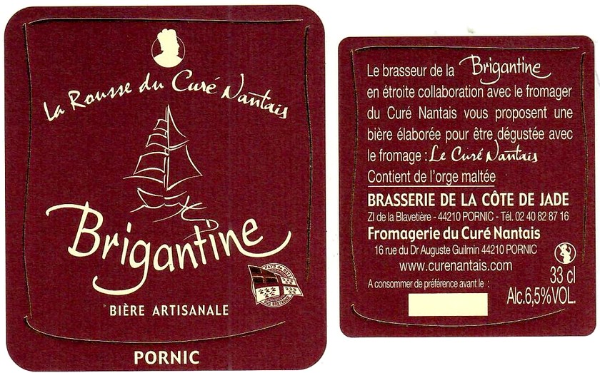 Etiquette BRASSERIE DE LA COTE DE JADE 14