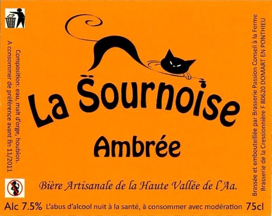 Etiquette BRASSERIE DE LA CRESSONNIERE 01