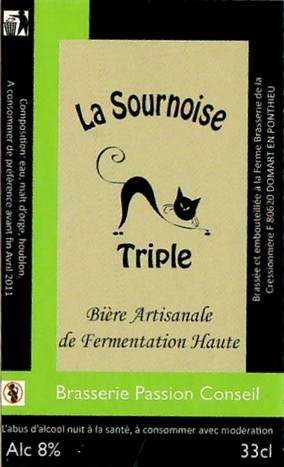 Etiquette BRASSERIE DE LA CRESSONNIERE 07