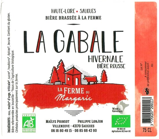 Etiquette BRASSERIE DE LA FERME DU MARGARIC 05