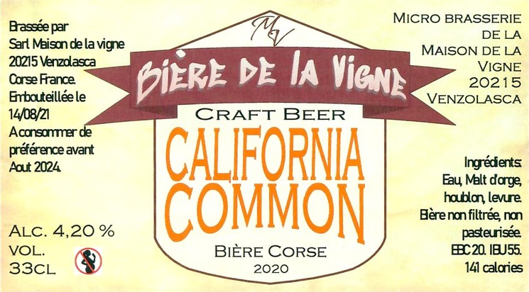 Etiquette BRASSERIE DE LA MAISON DE LA VIGNE 11