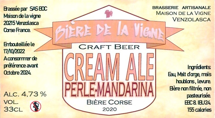 Etiquette BRASSERIE DE LA MAISON DE LA VIGNE 15