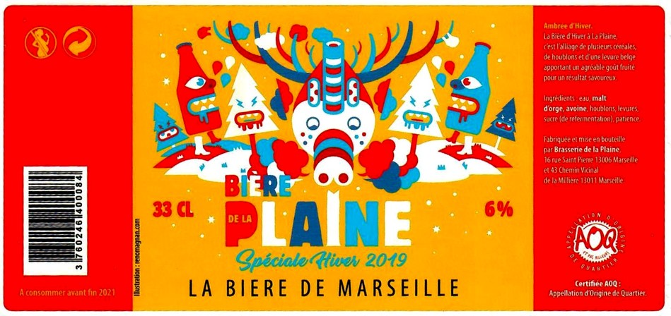 etiquette BRASSERIE DE LA PLAINE 27