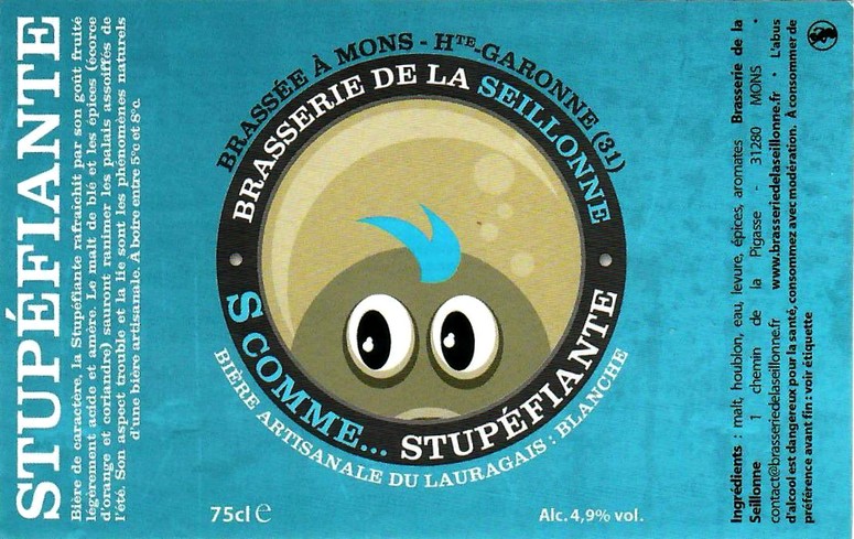 etiquette BRASSERIE DE LA SEILLONNE 17
