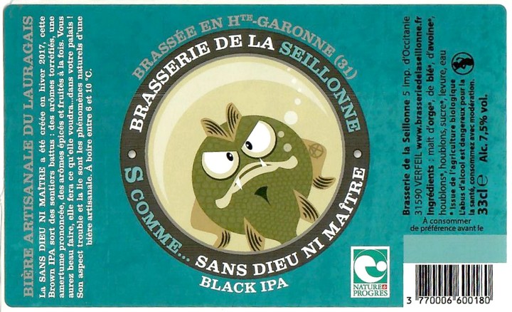 Etiquette BRASSERIE DE LA SEILLONNE 30