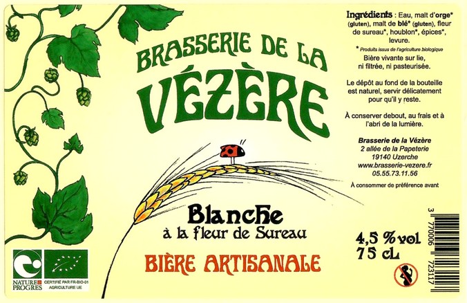 Etiquette BRASSERIE DE LA VEZERE 14