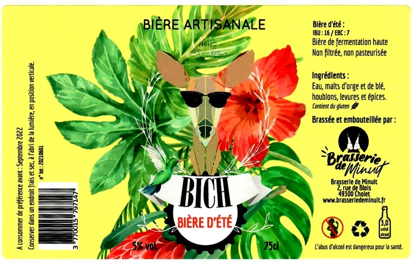 etiquette BRASSERIE DE MINUIT 02