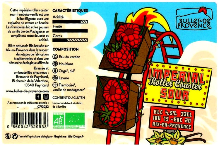 etiquette BRASSERIE DE PUYRICARD 07