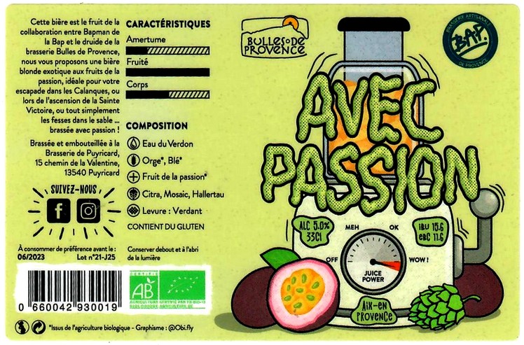 etiquette BRASSERIE DE PUYRICARD 16