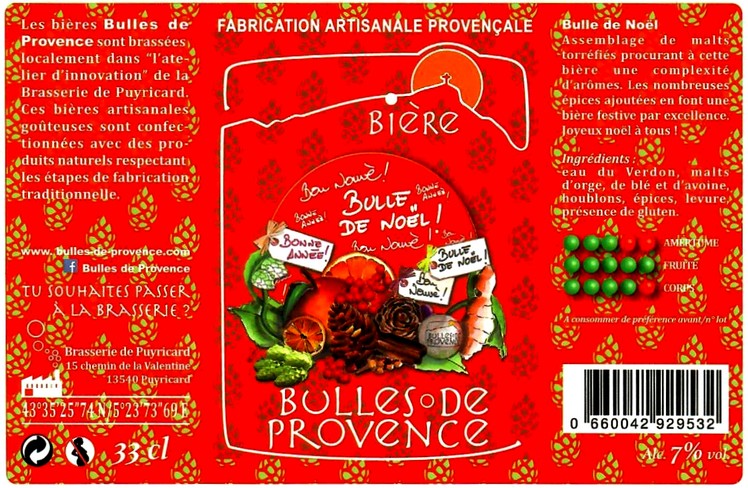 etiquette BRASSERIE DE PUYRICARD 19