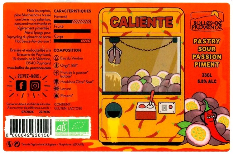 Etiquette BRASSERIE DE PUYRICARD 25