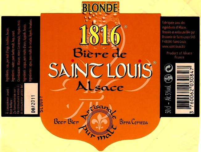 etiquette BRASSERIE DE SAINT LOUIS 02