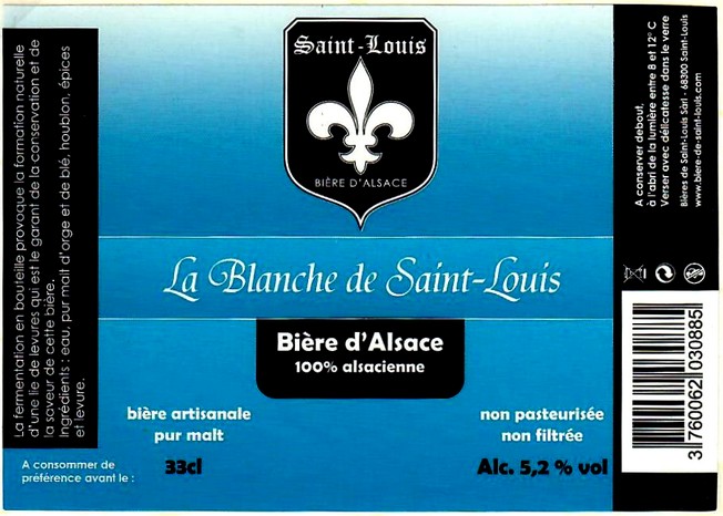 etiquette BRASSERIE DE SAINT LOUIS 24