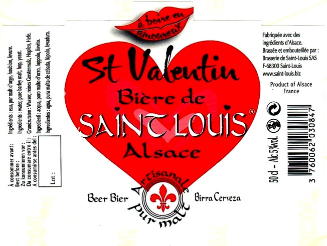 etiquette BRASSERIE DE SAINT LOUIS 25