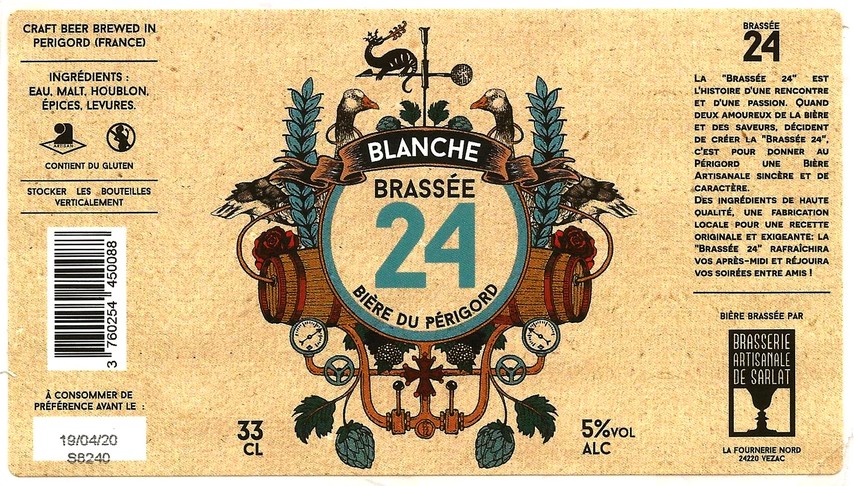 etiquette BRASSERIE DE SARLAT 10