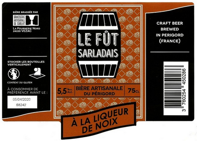 etiquette BRASSERIE DE SARLAT 11